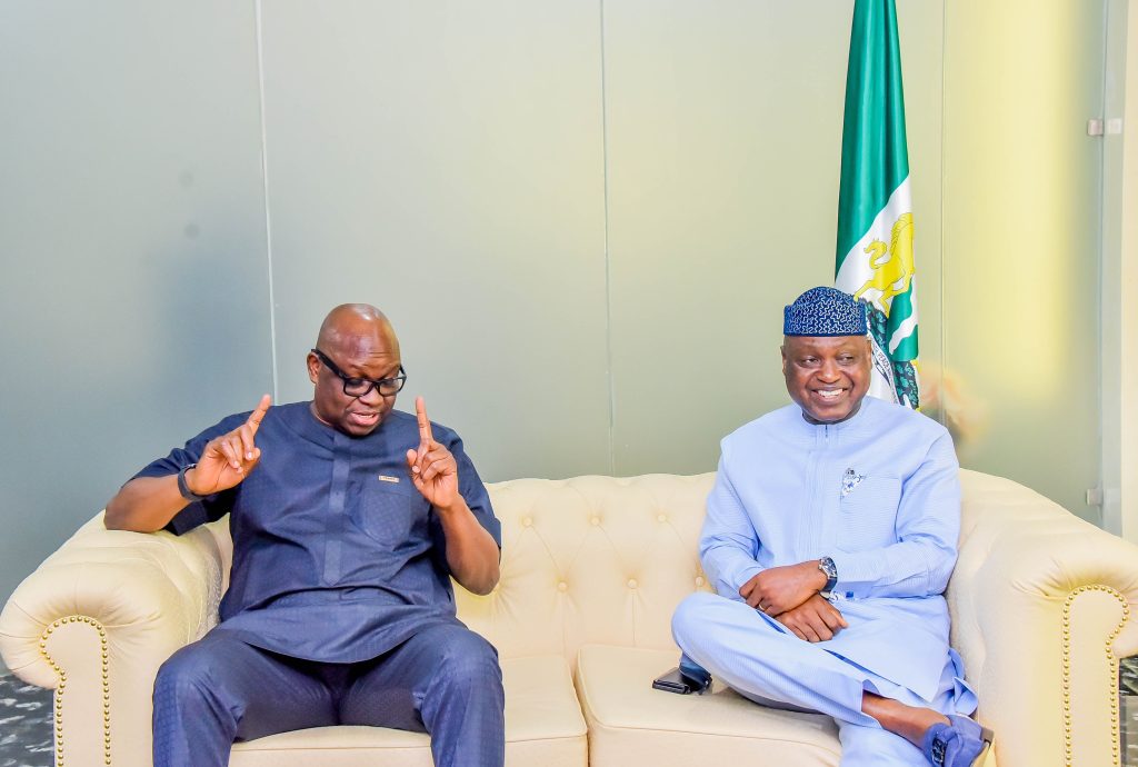 Fayose visits Gov. Oyebanji, urges Ekiti people to support him