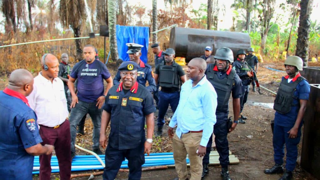 NSCDC uncovers illegal refinery near Port Harcourt | Prompt News