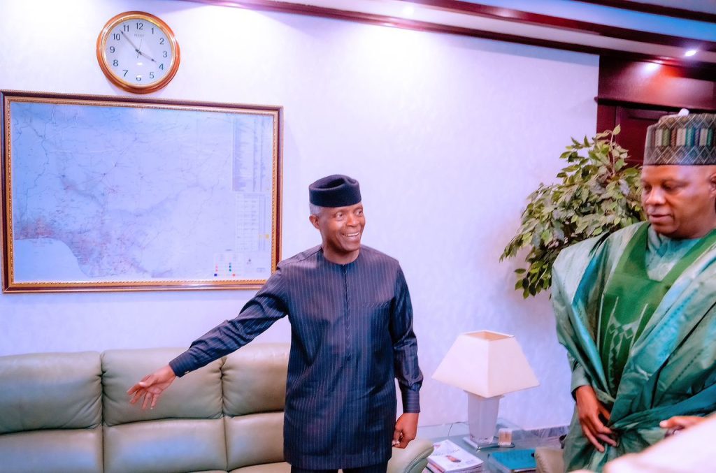 Osinbajo takes Shettima on tour of Aso Rock Villa