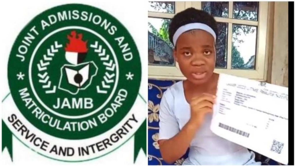 UTME score: Finally, Mmesoma admits to result forgery JAMB-Mmesoma Ejikeme