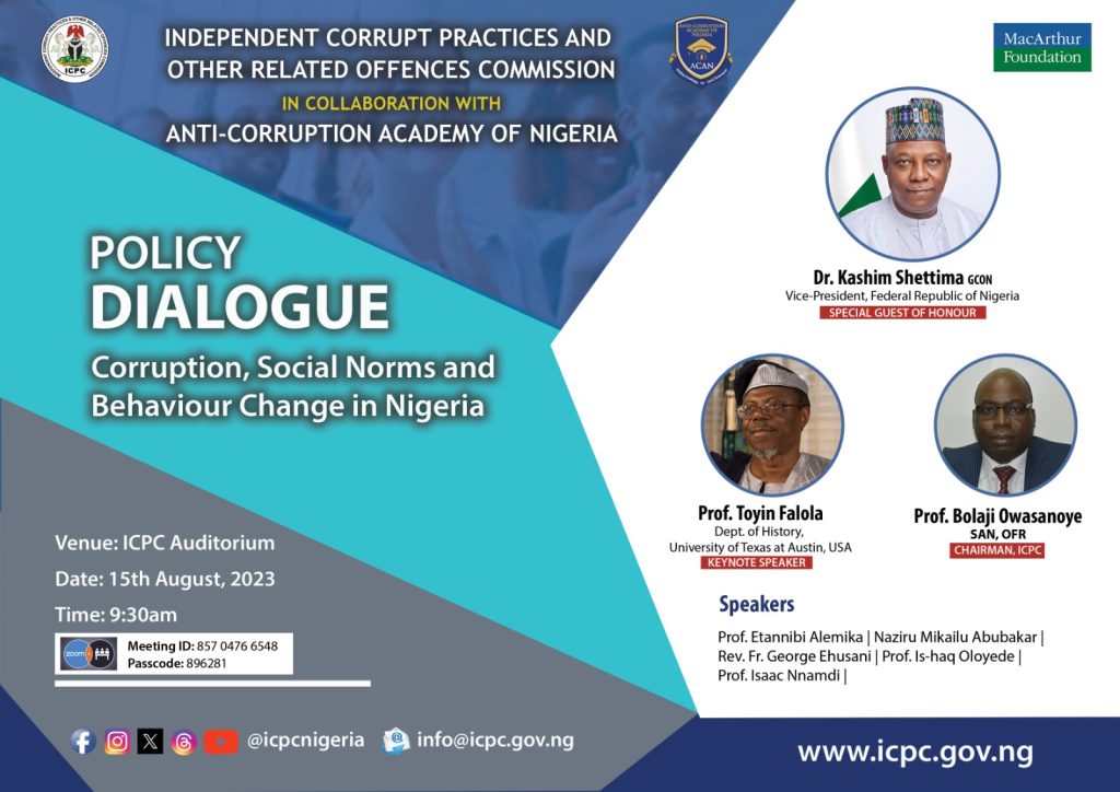 ICPC hosts policy dialogue on corruption, social norms and behavioural change ICPC-Dialogue