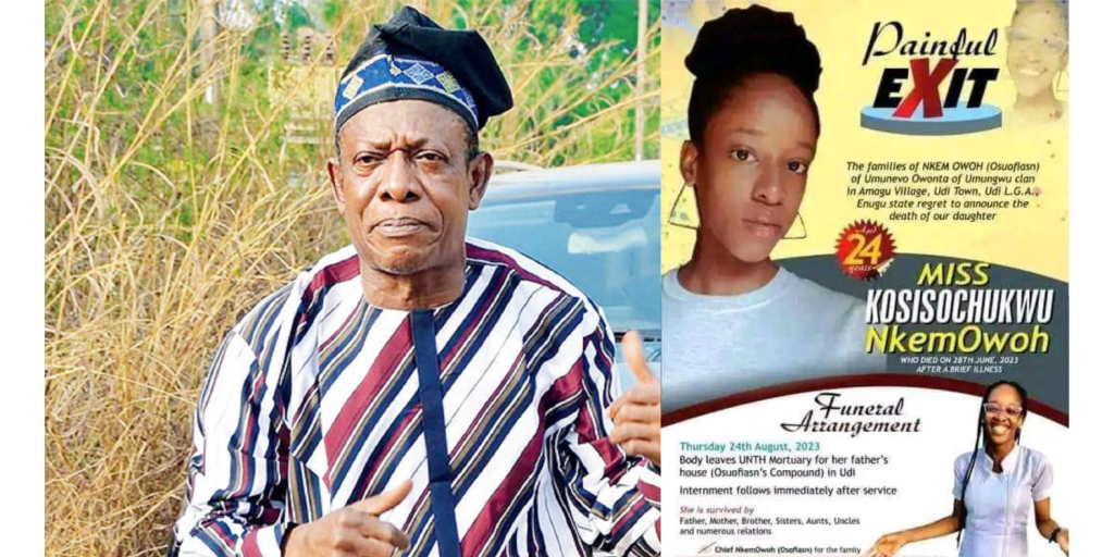 Actor Nkem Owoh loses 24-year-old daughter kosisochukwu-nkem-owoh