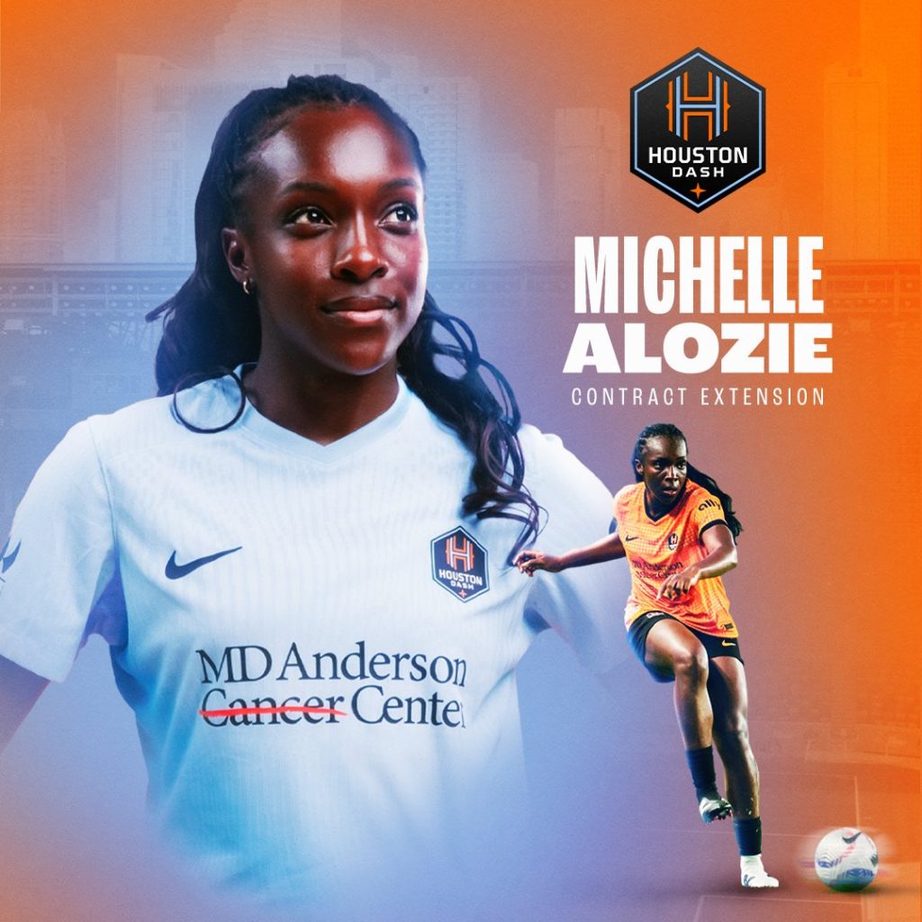 Alozie Extends Contract At NWSL Club Houston Dash