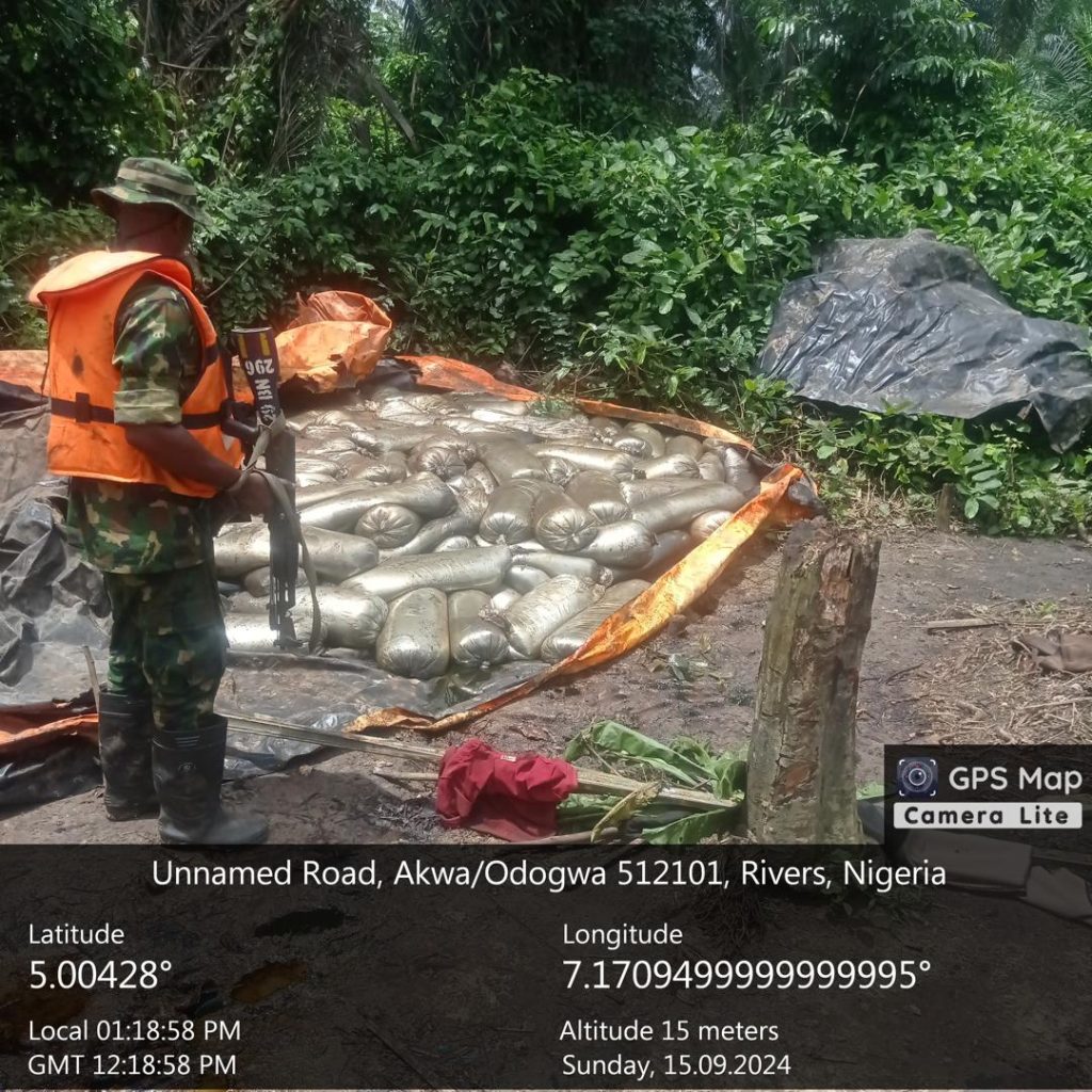 Troops intensify crackdown on illegal bunkering, foil new bunkering hubs in Niger Delta