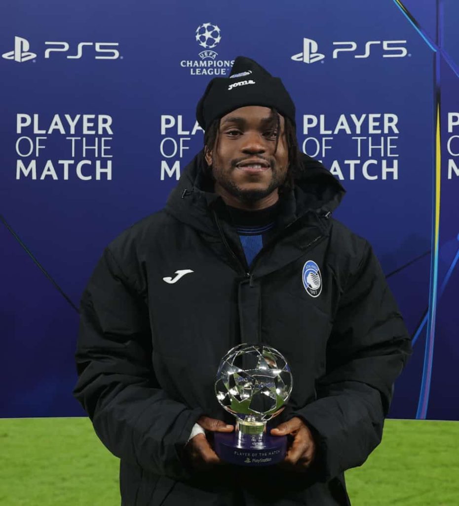 UCL: Lookman Hails Teammates After Winning MOTM Award Ademola-Lookman