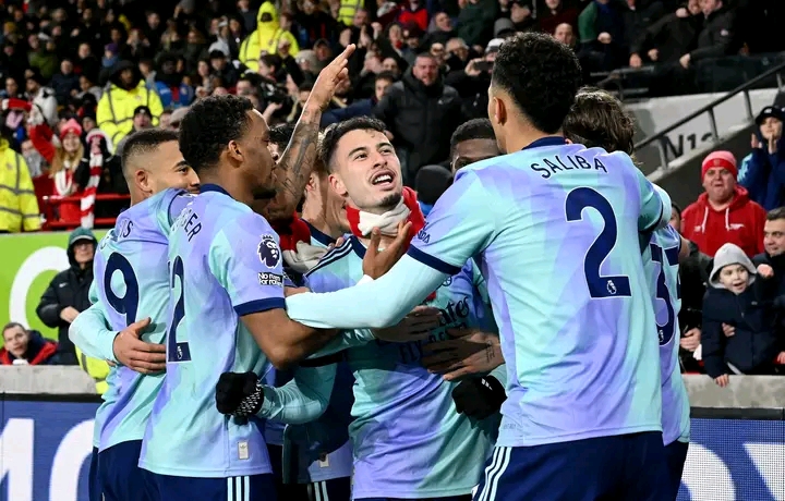 Premier League: Arsenal Beat Brentford, Move To Second Spot