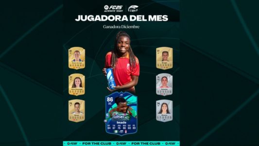 Edna Imade Scoops Liga F POTM For December Edna Imade