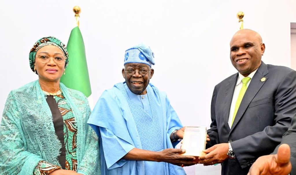 Tinubu confers GCON on Oramah, outgoing Afreximbank president Tinubu-Oramah