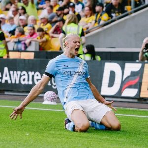 EPL: Haaland grabs brace as Man City thrash Wolves at Molineux