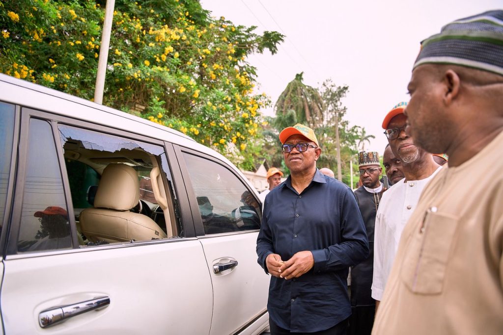 JUST IN: Armed men attack Peter Obi, ADC chieftains in Edo Peter Obi - gunshot