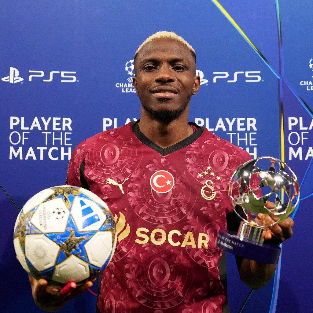 UCL: Osimhen leads Player of the Match rankings