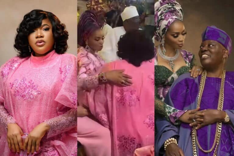 Toyin Abraham Speaks After Backlash For Kneeling To Greet Shade Okoya At Event