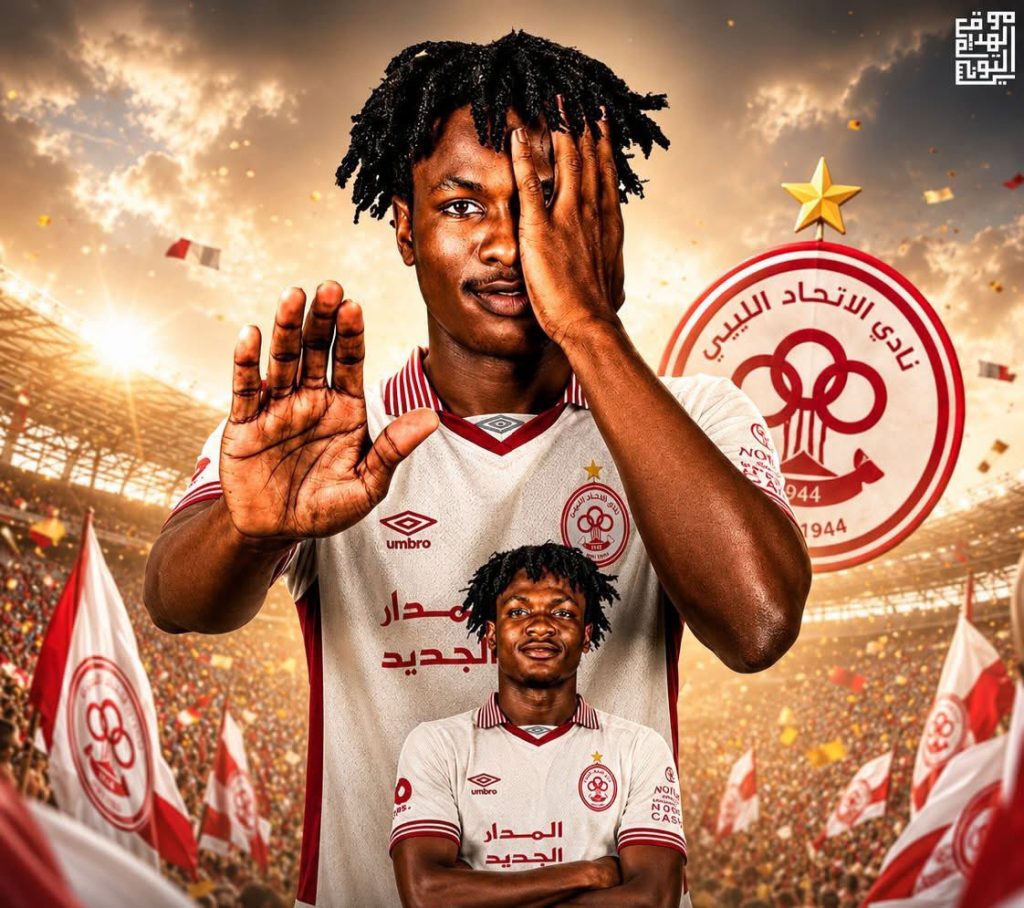 Nigerian midfielder seals move to Libyan club Al-Ittihad