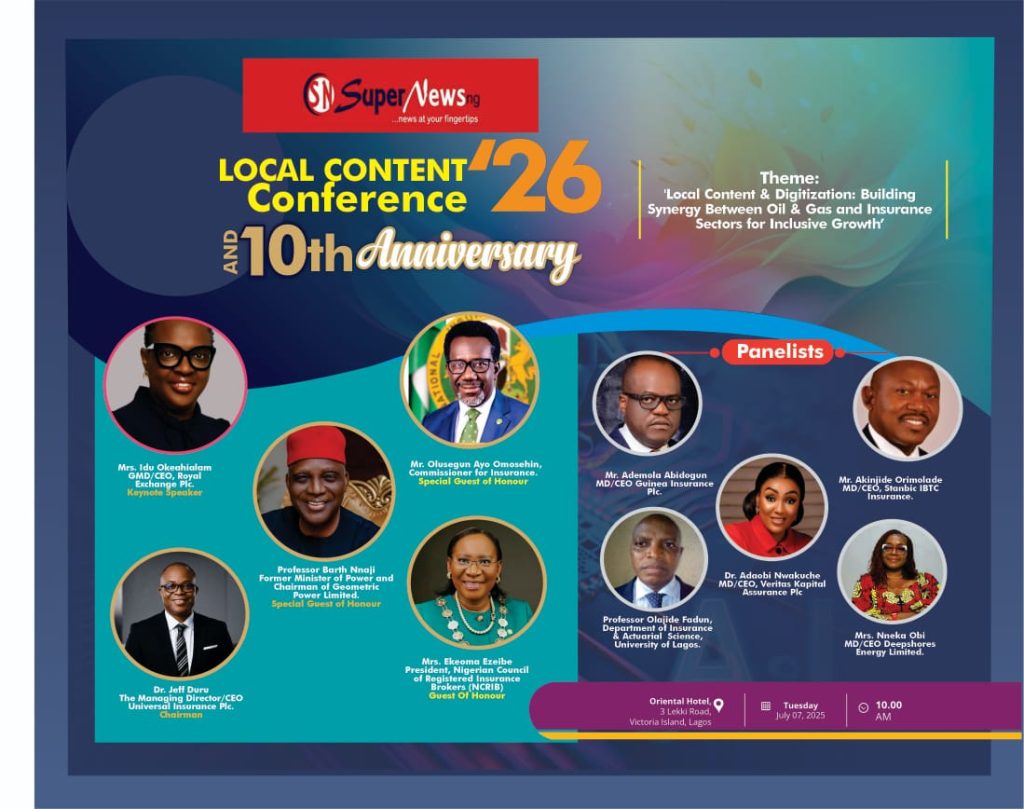 NAICOM, NCRIB, NCC, NLNG, Guinea, Stanbic IBTC Holding, Leadway, Universal Others Drum Support For SUPERNEWS Confab July 7