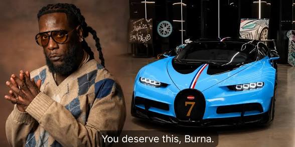 Burna Boy Takes Delivery Of Customised Bugatti Chiron Worth N9bn