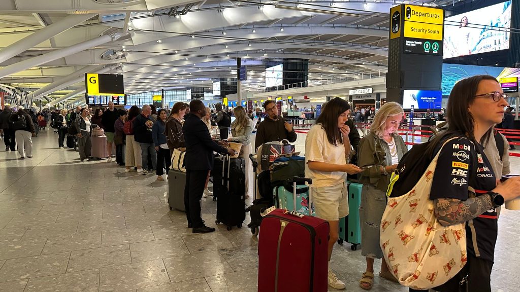 UK air travellers stranded as over 150 flights cancelled UK-Air-Travellers
